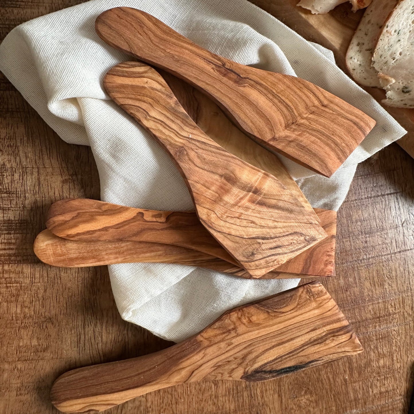 Kit De raclette en bois d'olivier
