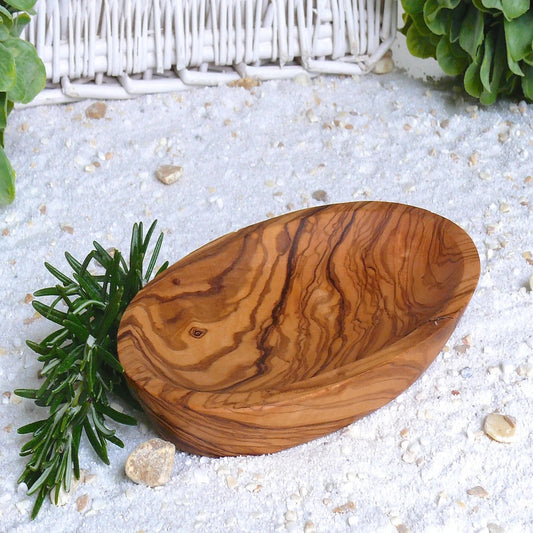 Mini OVAL bowl (length approx. 10 cm), olive wood