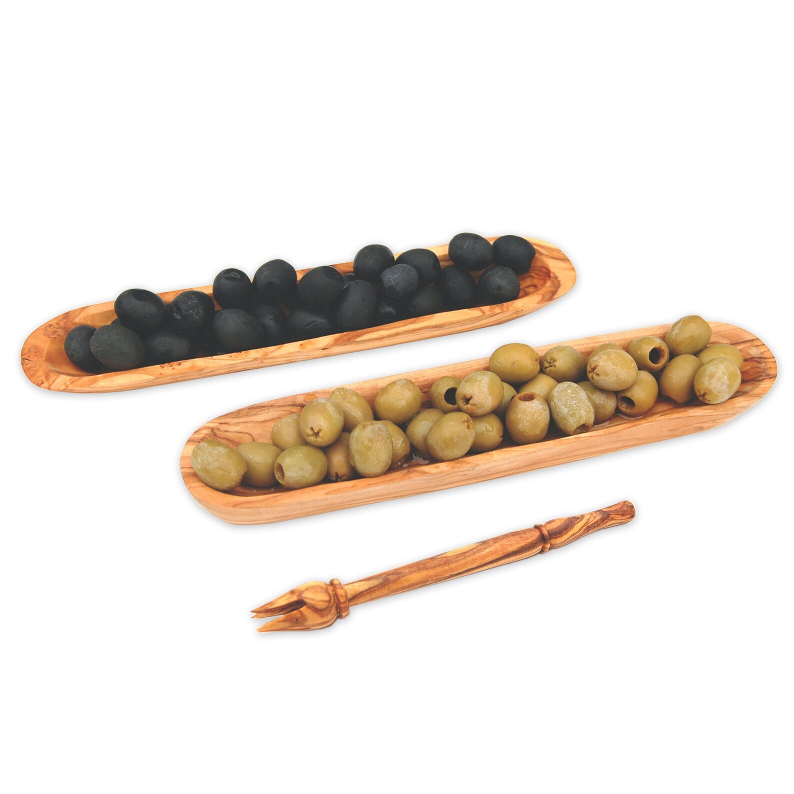 Bateau à olives en bois d'olivier