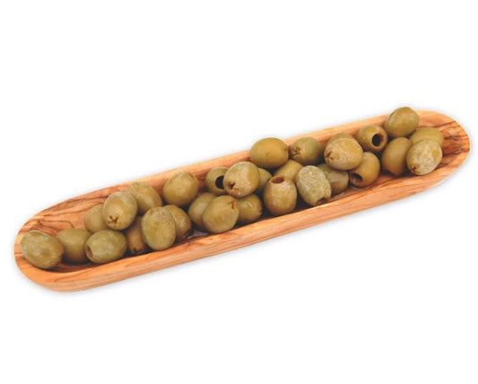 Bateau à olives (longueur environ 25 cm) en bois d'olivier - ALLWENEEDIS