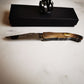 Couteau de poche Laguiole Forgé Aile de Pigeon en pointe de corne "La croix du berger " Made in France - ALLWENEEDIS