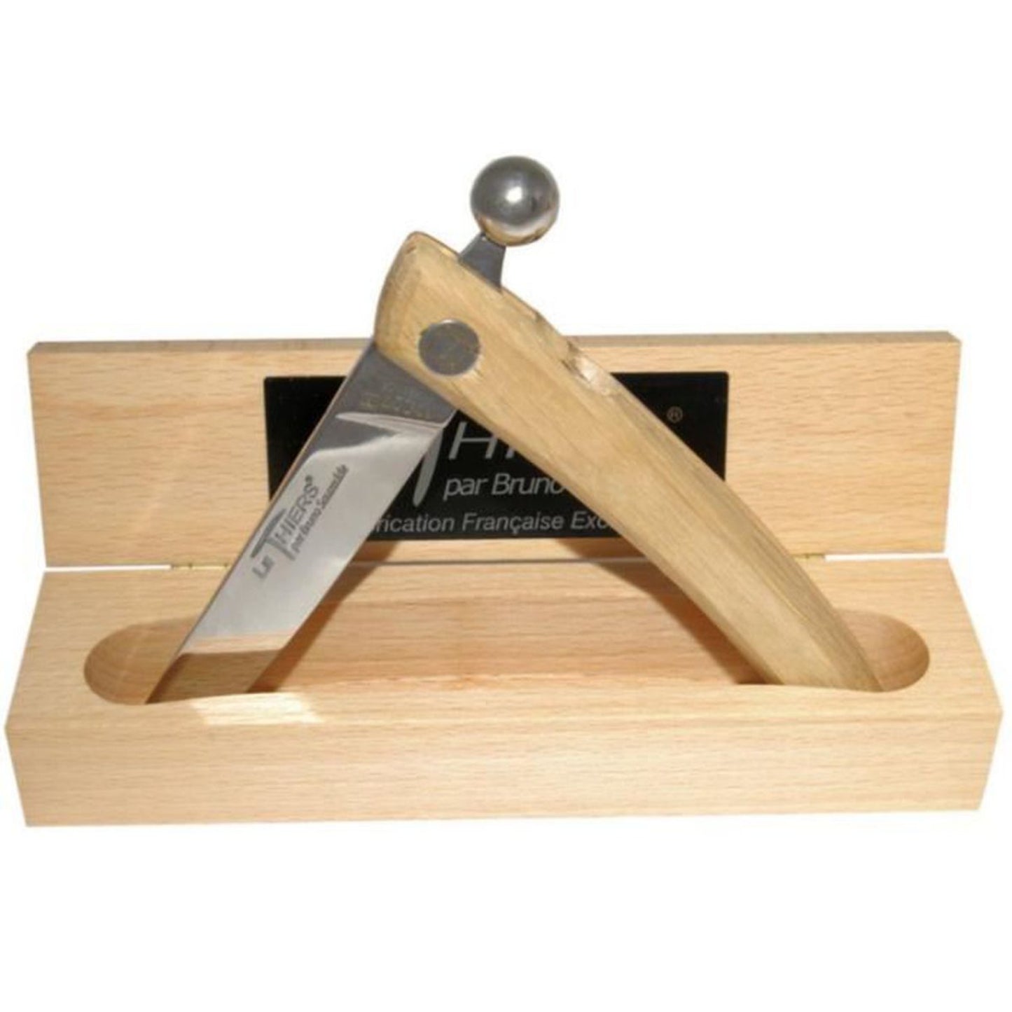 Couteau de poche Thiers Grand modèle à Sphère en bois de chêne - ALLWENEEDIS