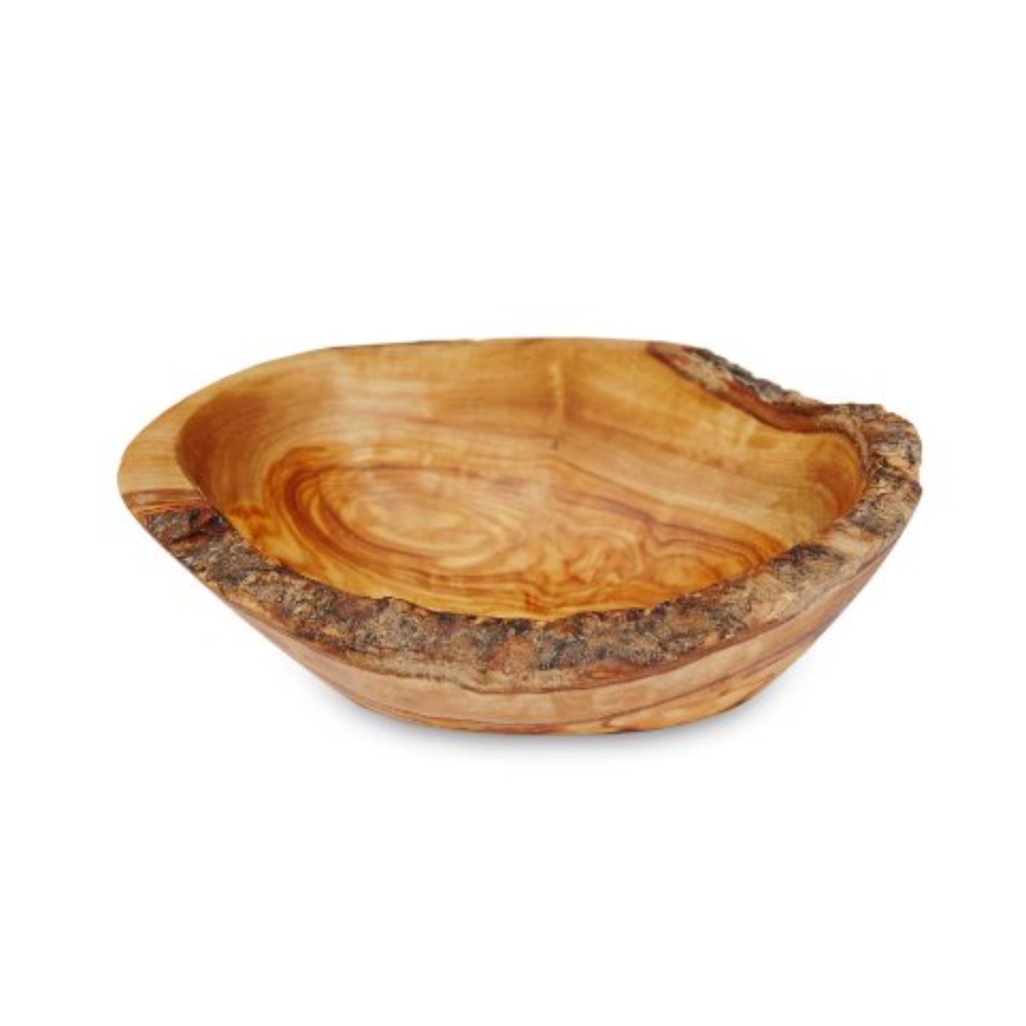 Petit bol ovale RUSTIKAL (longueur env. 10 - 12 cm) en bois d'olivier - ALLWENEEDIS